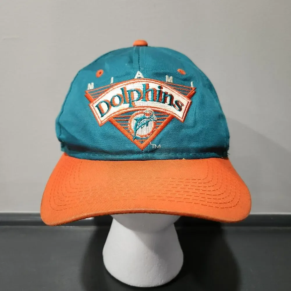 VTG 90s Miami Dolphins Team NFL‎ Football Snapback Hat Cap OSFA 1990s